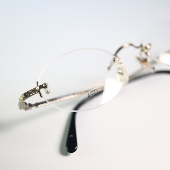 Cambridge Polo club 100% TITAN 49-20 138 rimless eyeglasses embossed pattern N13 - Picture 6 of 11